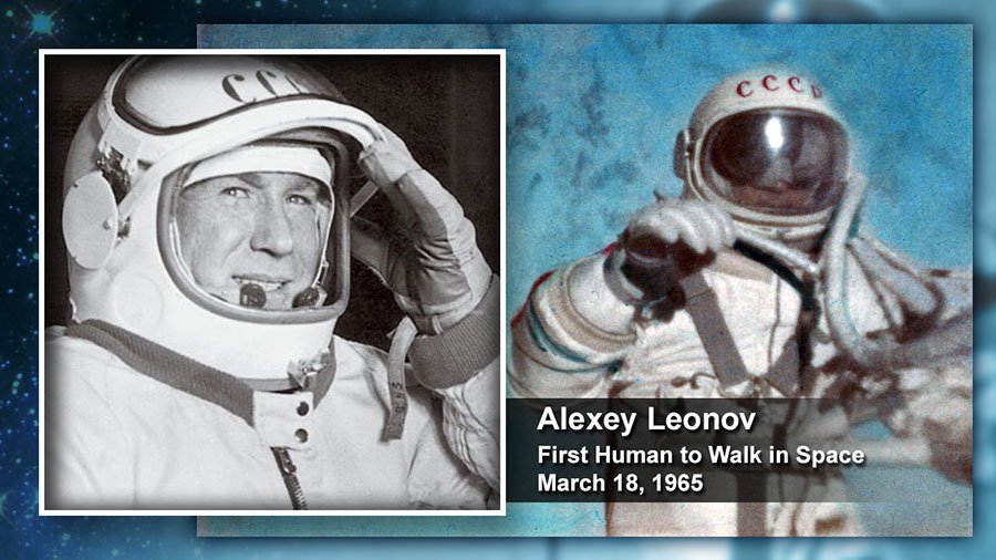 First person to walk in Space, Alexei Leonov. 