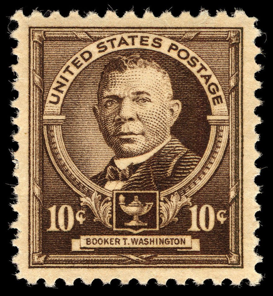 US Post Office issues first postage stamp of African American educator Booker T. Washington. 