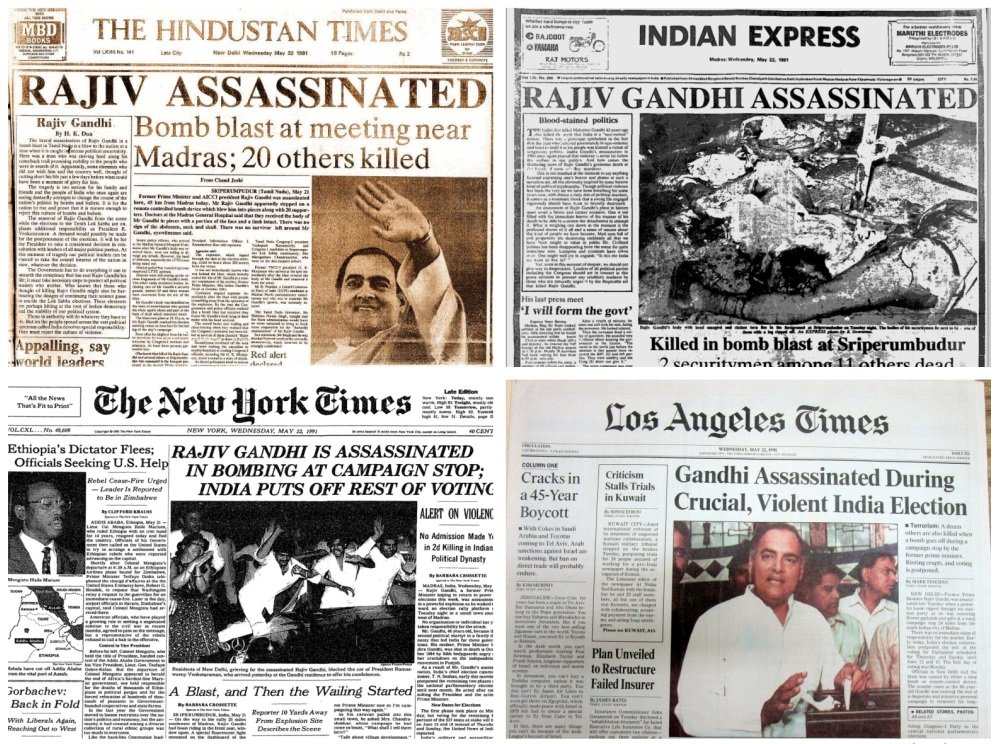 Rajiv Gandhi assassinated!