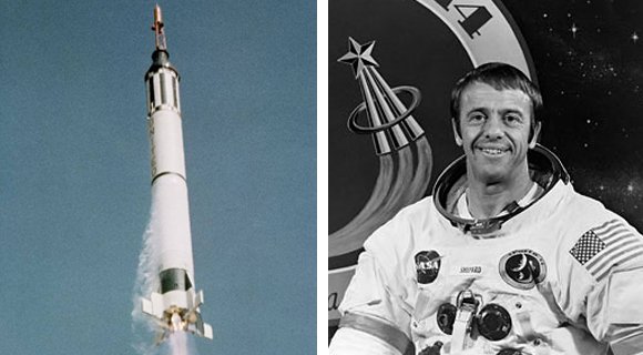 Alan Shepard becomes 1st American in space (aboard Freedom 7).