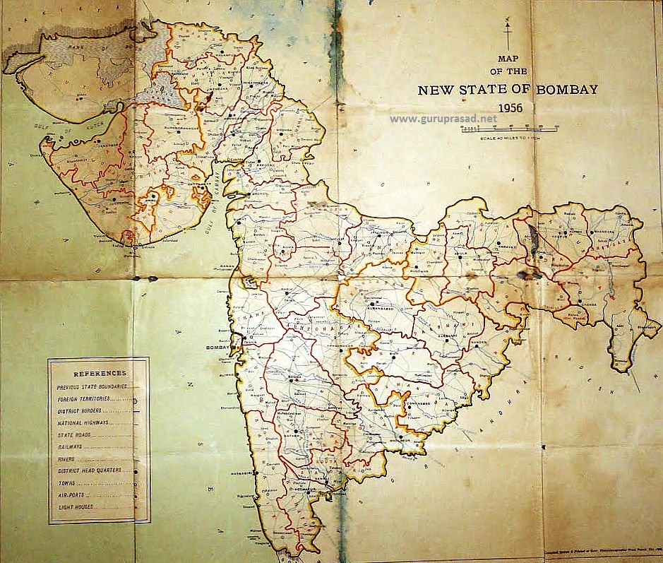  India's Bombay state split into Gujarat & Maharashtra states.