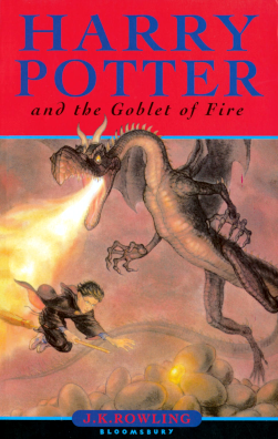 The front page of "Harry Potter and the Goblet of Fire" by J.K. Rowling