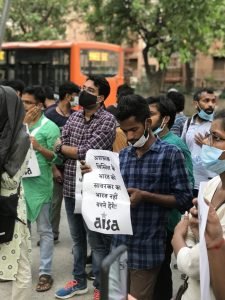 Students protesting against hate speech